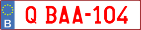 Trailer License Plate